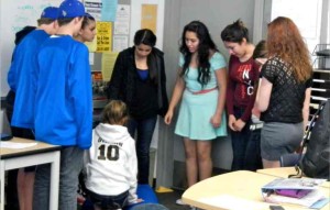 South Tahoe High students prepare for role in the April 2 Drug Store Project. Photo/Kathryn Reed