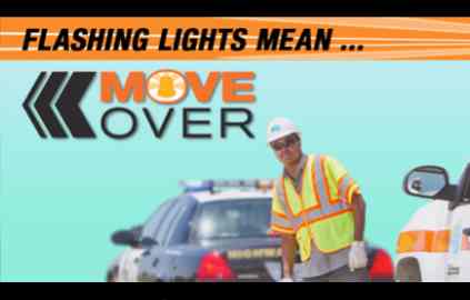 Caltrans signs remind motorists to move over