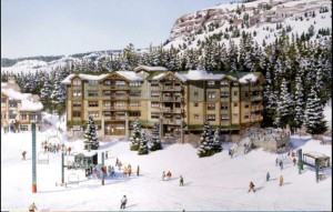 Rendering of Expedition Lodge, the project in the center of the village at base of Chair 11 currently soliciting investors to develop the project.