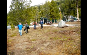 Lake of snow in the Sierra this winter, as evidenced by the March snow survey, will impact hydro-electric power in California. Photo/LTN file