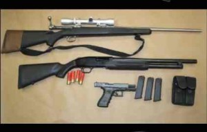 These weapons were confiscated April 23 from a South Lake Tahoe residence. Photos/Provided