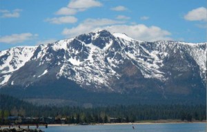 Mount Tallac winter thaw is symbolic of tensions between California and Nevada easing. Photo/Kathryn Reed