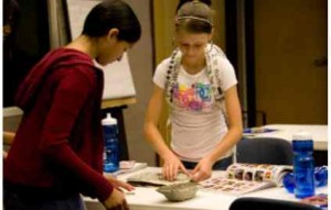 Engineering campers make small boats out of concrete. Photo/Provided