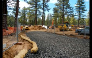 Work is under way on a 48-unit affordable housing complex in South Lake Tahoe. Photo/LTN