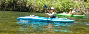Tami and Lester in clear waters.