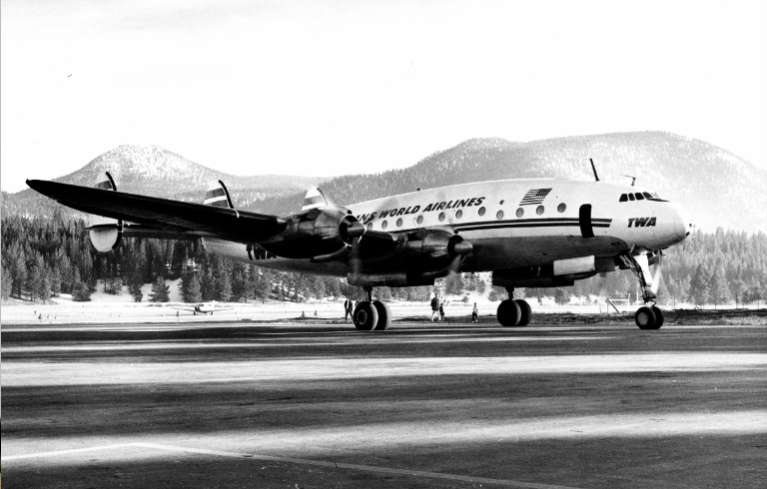 TWA was one of several airlines that used to fly into Lake Tahoe Airport. Photo/Del Laine