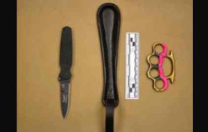 Weapons confiscated on June 26 in South Lake Tahoe. Photos/Provided