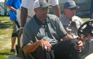Charles Barkley hurt his shoulder and is unable to play in the Tahoe celebrity golf tournament. Photo/LTN file