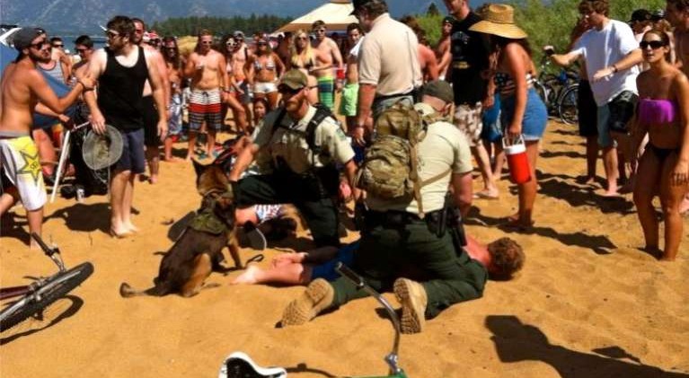 Beach-goers critical of USFS handling of fight