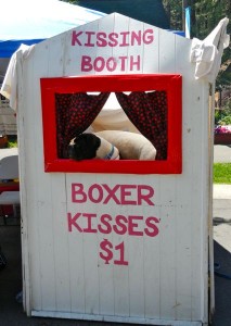 Kisses worth more than a dollar.
