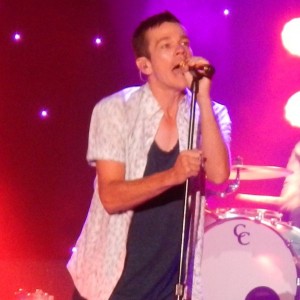 Nate Ruess rarely stops moving on stage.