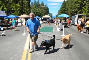 Howie Nave take Mo and Brody to Dawg on the Run on Aug. 17.
