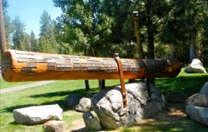 The log has names of children from South Lake Tahoe who have died. Photos/LTN