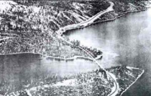 Caltrans once planned to put a bridge in at Emerald Bay. Photo/Bill Kingman/Circa 1960