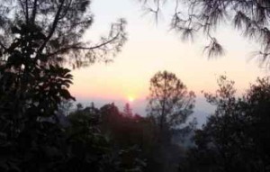 A smokey sunrise near Auburn on Aug. 13. Photo/CalFire