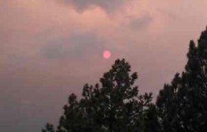 Smoke is providing for some spectacular sunsets in Lake Tahoe. Photo/Anjayla Monterastelli