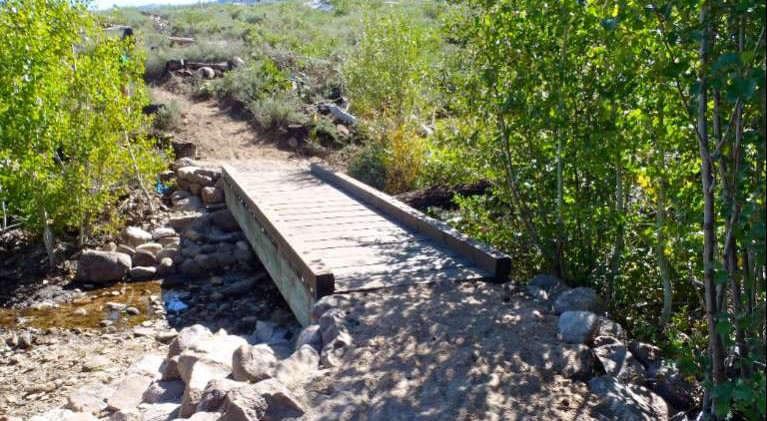 Angora burn trail system under construction