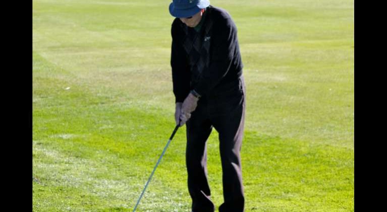 Father Grace taking a swing at more free time