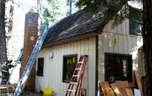 A fire in Tahoe Vista was damaged by fire Sept. 25. Photo/Provided
