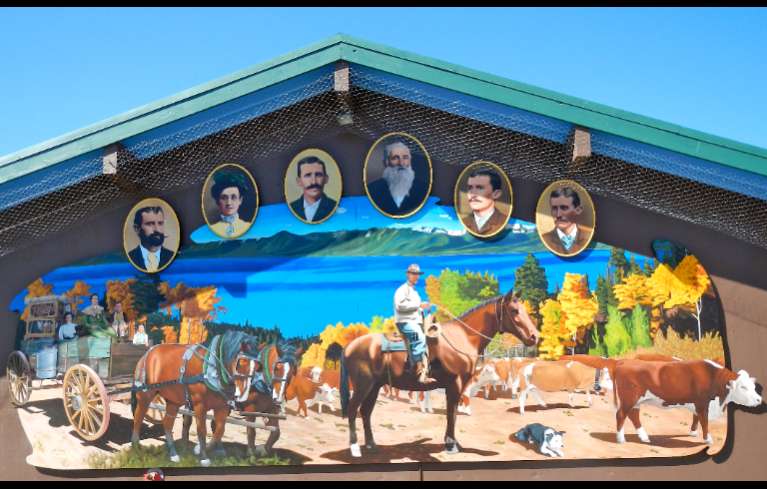 Celio mural at Meek's in Meyers. Photo/Kathryn Reed