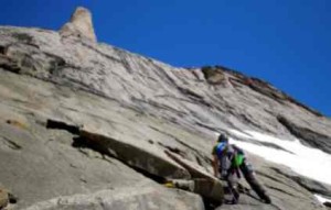 Opening pitches on Asgard with headwall above. Photo/Provided