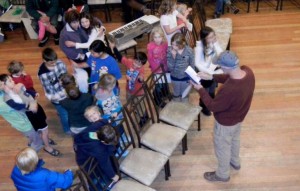 Director Dave Hamilton talks to the actors about how the scene is supposed to unfold. Photo/LTN
