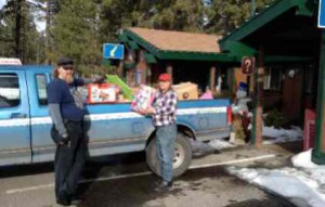 A pickup worth of food and toys was gathered by LTVA. Photo/Provided