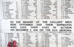 A memorial in Honolulu commemorates those who died Dec. 7, 1941. Photo/LTN file