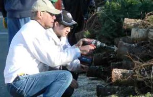 Tom Haen at the Christmas tree lot. Photo/Provided
