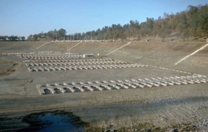 Boat slips in Folsom Lake in a drought (1976). The reservoir was at 18 percent of capacity on Tuesday (Jan. 7, 2013). Source: California Department of Water Resources