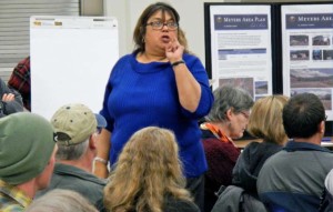 El Dorado County Supervisor Norma Santiago pulls the plug on the catalyst project. for Meyers. Photo/Kathryn Reed