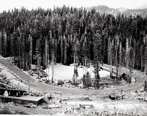 The track at Echo Summit in 1968. Photo/Les Wright