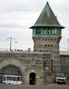 Stone for the prison was quarried on site.