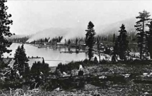 Lumber is what Glenbrook used to be known for. Photo/Lake Tahoe Historical Society