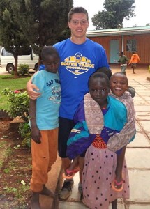 John Cefalu with children he met in Kenya in 2013. Photos/Provided