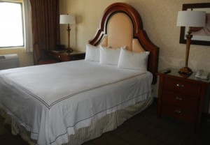 Rooms are modern and standard.