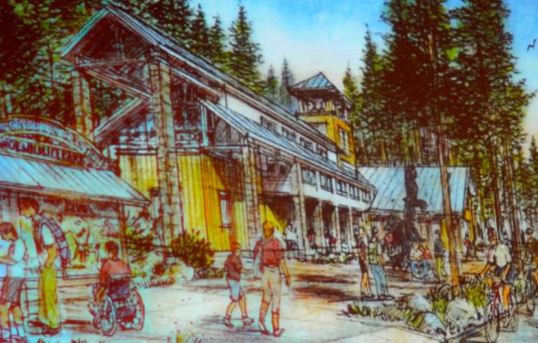 This is an artist's rendering of what Lake Tahoe Wildlife Care will look like.