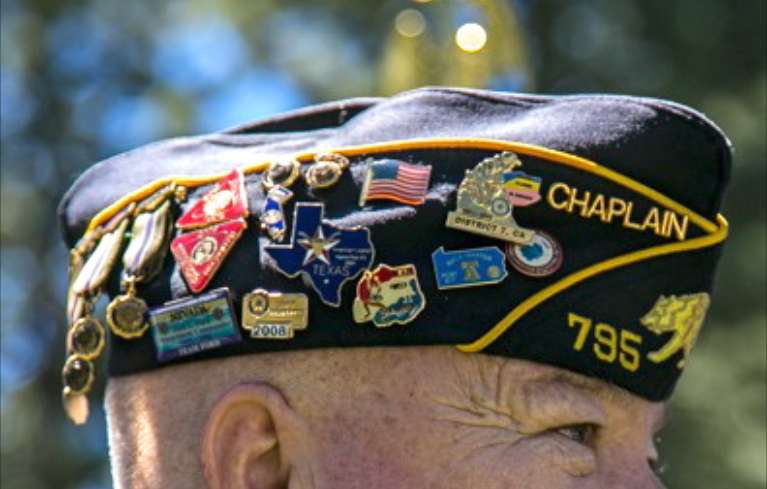 American Legion Post 795 chaplain Curt Emrie at the May 26 ceremony at Happy Homestead Cemetery. Photos/Lesia Witkowsky