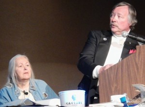 Cheryl and Tom Millham on May 17 announce the deal to move LTWC into the city limits. Photo/LTN