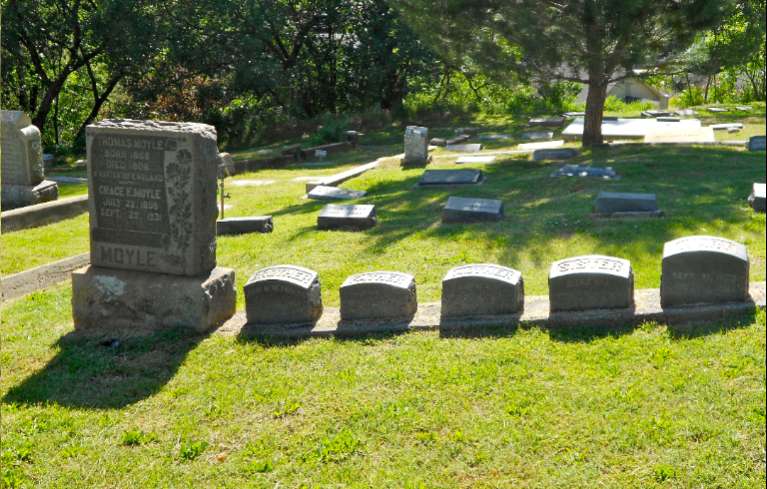An entire family is buried next to each other at the Placerville Union Cemetery. Photos/Joann Eisenbrandt