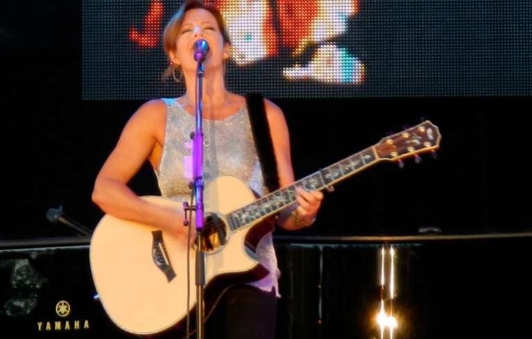 Sarah McLachlan's talents include singing, song writing, guitar and piano playing. Photos/Kathryn Reed
