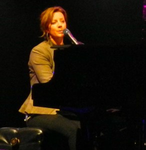 Sarah McLachlan split her time between the piano and guitar.