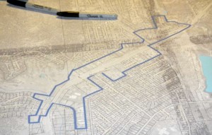 The Meyers Area Plan mostly deals with the highlighted area. Photo/LTN