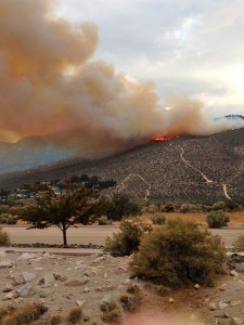 The Clear Fire started July 16 after 6pm. Photo/Valerie Smith