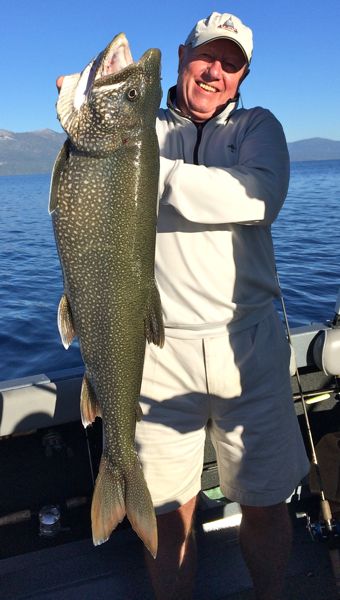 Alan Steel has a whopper of fishing story to tell about Lake Tahoe. Photo/Joby Cefalu
