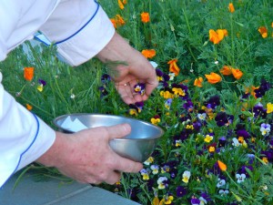 Fresh herbs are part of many dishes.