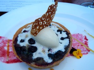 The blueberry brown butter tart was the perfect finishing touch.