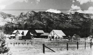Meyers in the 1940s - 1950s from the opposite viewpoint of #1, now looking southwest across Highway 50.