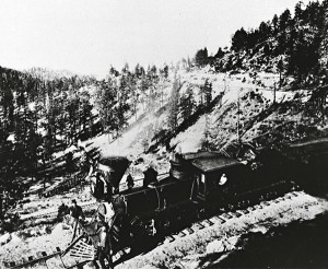 Trains played a huge role in transporting lumber during the Comstock.