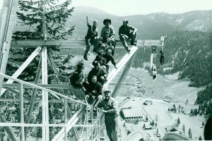 The tram being built in the 1960s. Photo/Squaw Valley Ski Resort